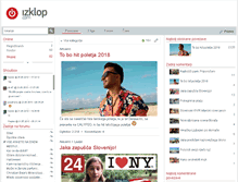 Tablet Screenshot of izklop.com